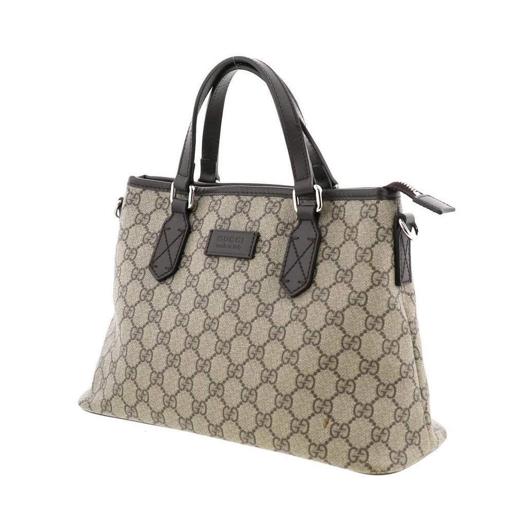 Gucci GG Supreme canvas convertible tote signature ebony GG monogram - Picture 2 of 6